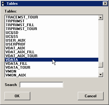 SQL statement for an Advanced report or retrieval