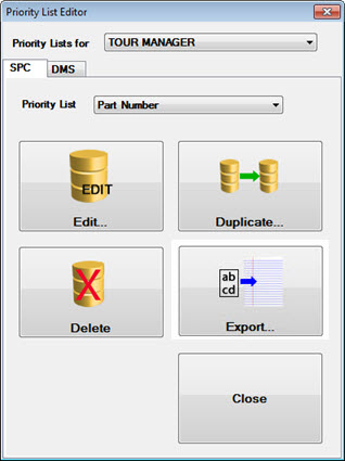 Adding, removing, or editing Priority list Items