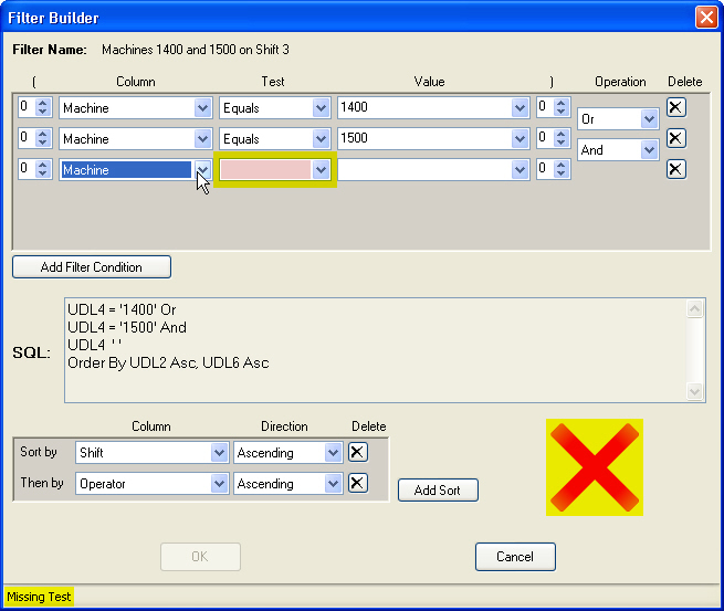 Setting the contents of a Filter
